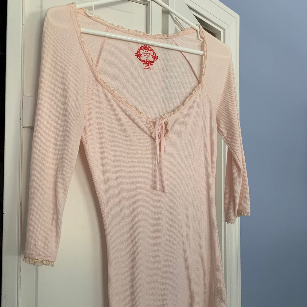 Free People Lace-Trime Top (S)